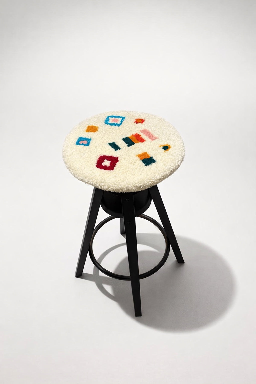 Alfombrilla artesanal para el asiento