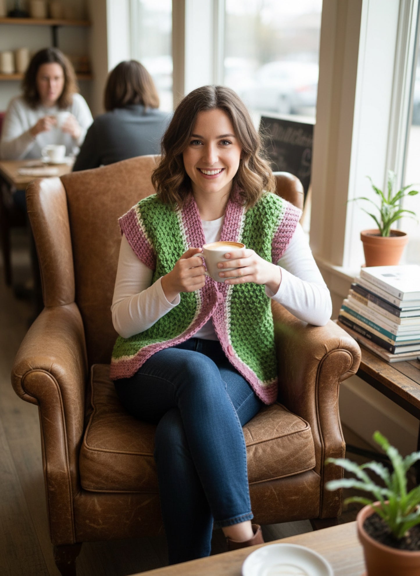 Handcrafted Crochet Vest – Textured & Colorful Statement Piece
