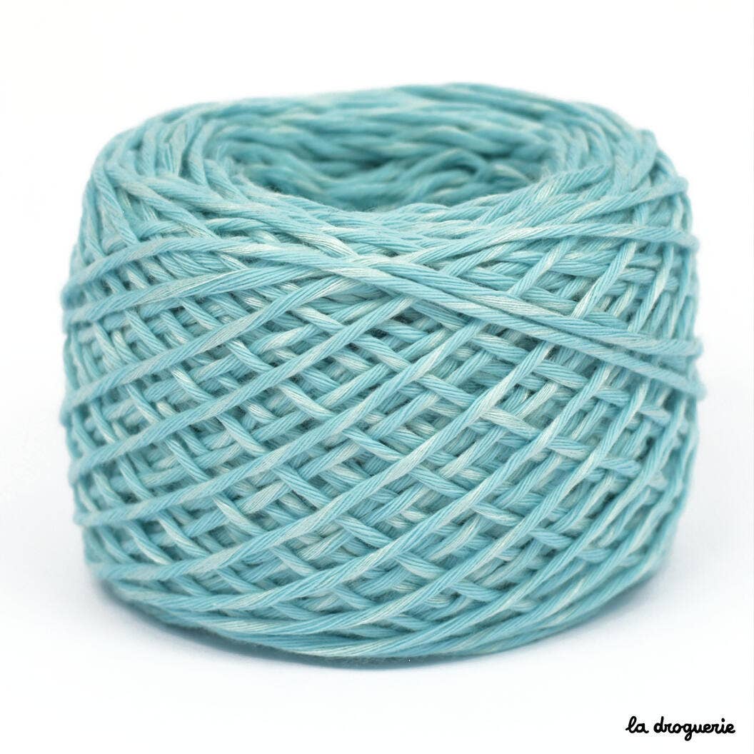 Fruit Salad knitting yarn (50% organic cotton, 50% bamboo): Watermelon and melon smoothie
