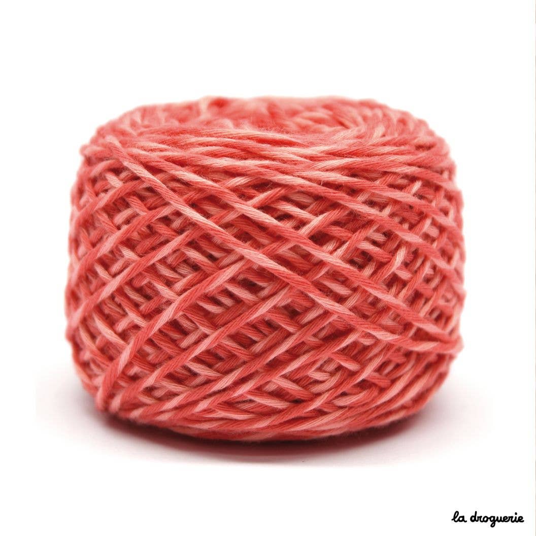 Fruit Salad knitting yarn (50% organic cotton, 50% bamboo): Watermelon and melon smoothie