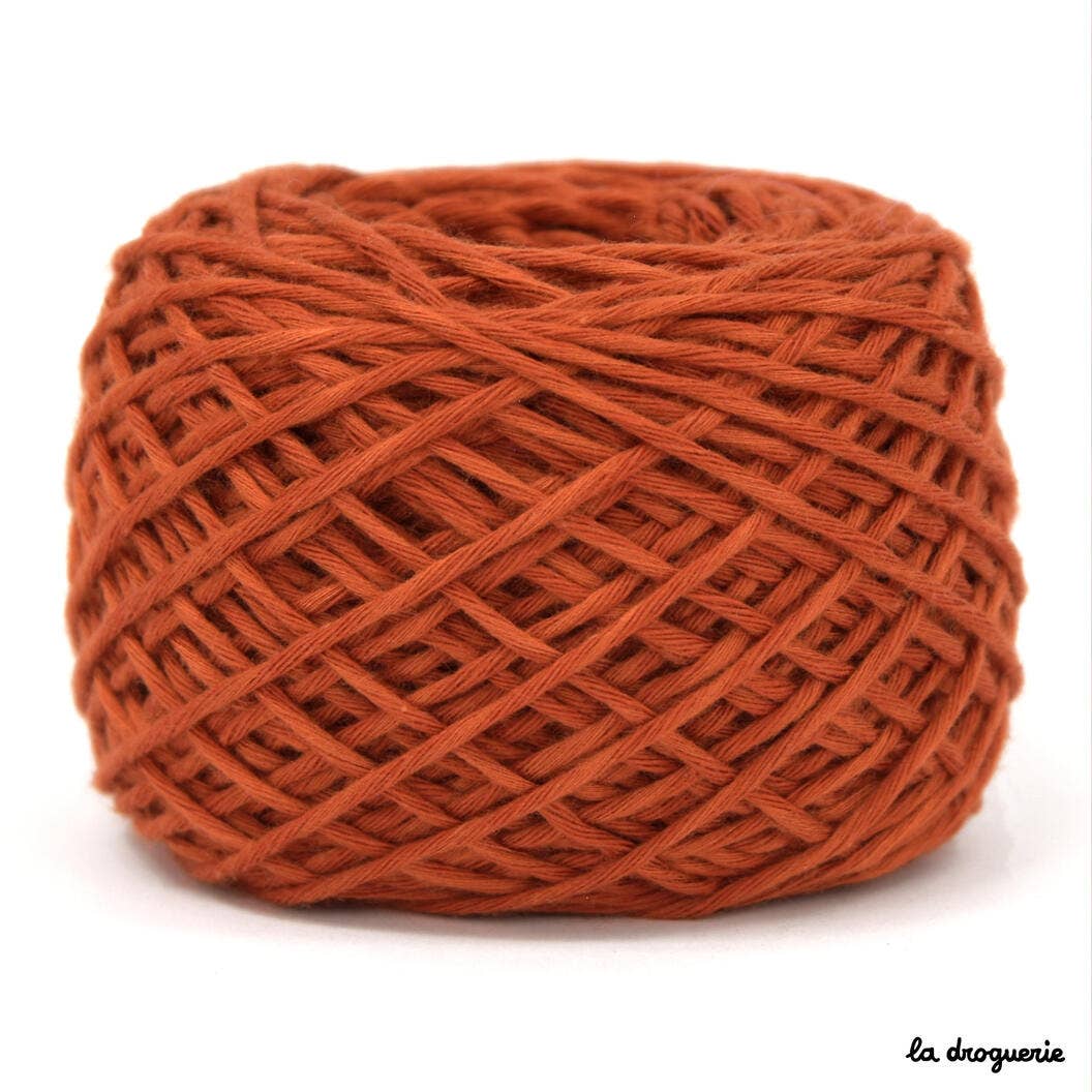 Fruit Salad knitting yarn (50% organic cotton, 50% bamboo): Rocher coco