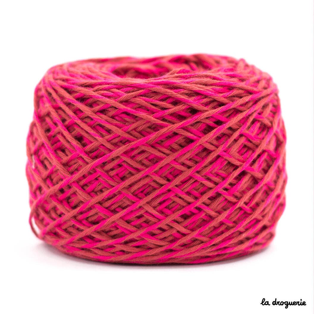 Fruit Salad knitting yarn (50% organic cotton, 50% bamboo): Rocher coco